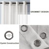 DWCN Grey Gradient Curtains for Living Room Net Curtain Eyelet