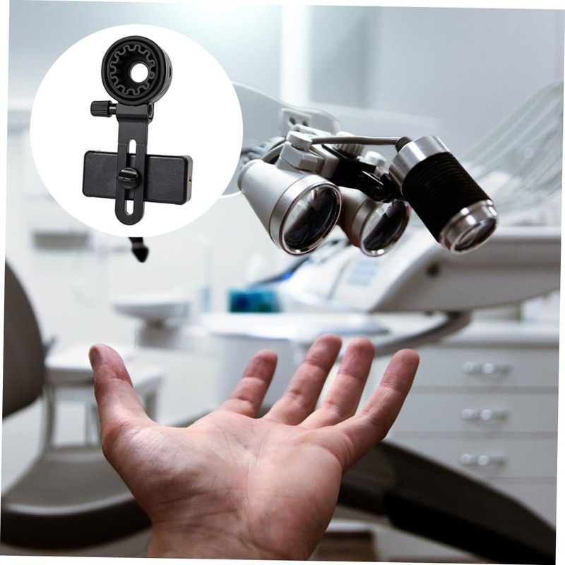 TEHAUX Phone Scope Mount Adjustable Clip Adapter for Smartphone Photography