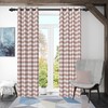 ggaimwf 117 x 138 cm Plaid Eyelet Curtain Buffalo Check