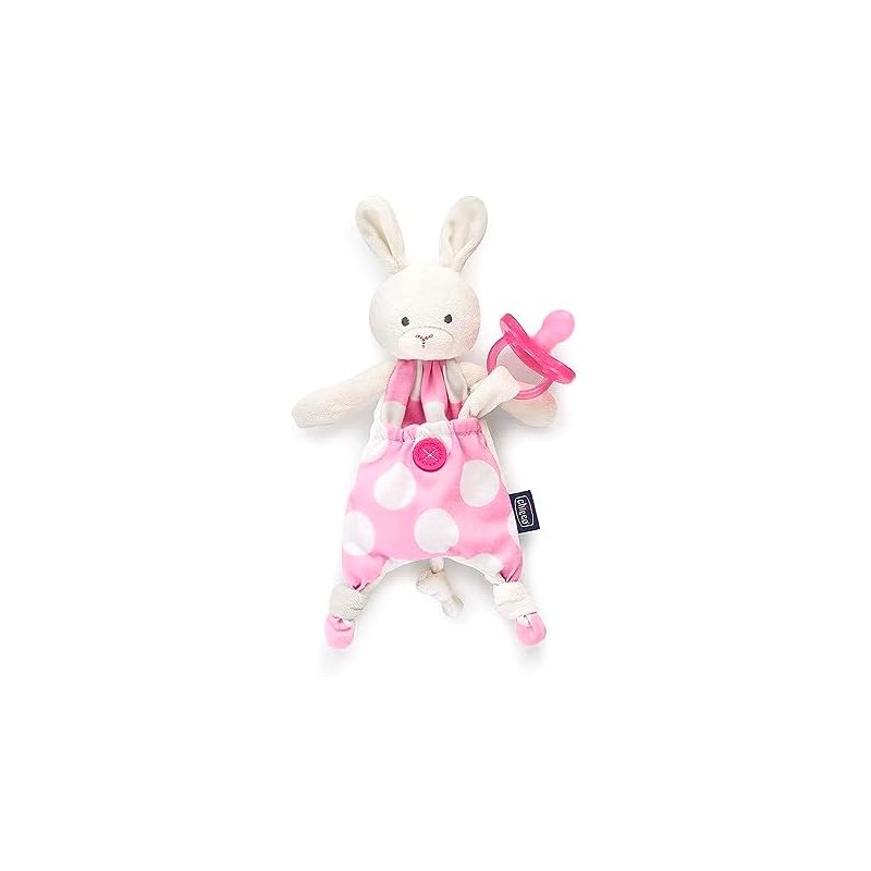 CHICCO, Porta Chupón Pocket Friend, Color Rosa