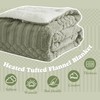 ACCU-WARMTH Tufted Heated Blanket Throw Size- 5-Min Fast Warming with