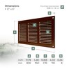 Vent Systems 30x15cm Air Vent Covers - Brown - Metal