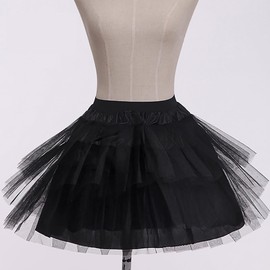 KAIAIWLUO Underskirt Underskirt, Tutu Black Girls Petticoat Children's Skirts & Skorts Petticoat Underskirt Half Slip Petticoat for Children Girls Size 3-8 Years, black