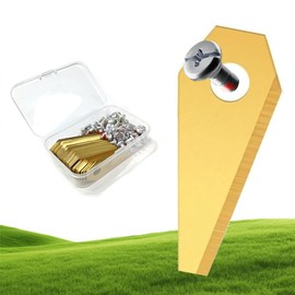 Pack of 36 Robotic Lawnmower Blades, High-Quality Titanium Replacement Blade, Robotic Lawnmower Replacement Blade with 36 Screws, Replacement Blades for Bosch, Indego, etc