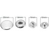 WedDecor 20mm S-Spring Press Studs 4 Part Silver Snap Fasteners