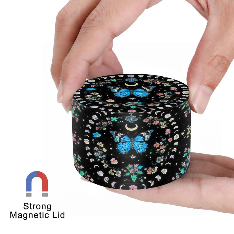 2.5 Inch Grinder, Boho Spice Kitchen Grinder - Black Butterfly