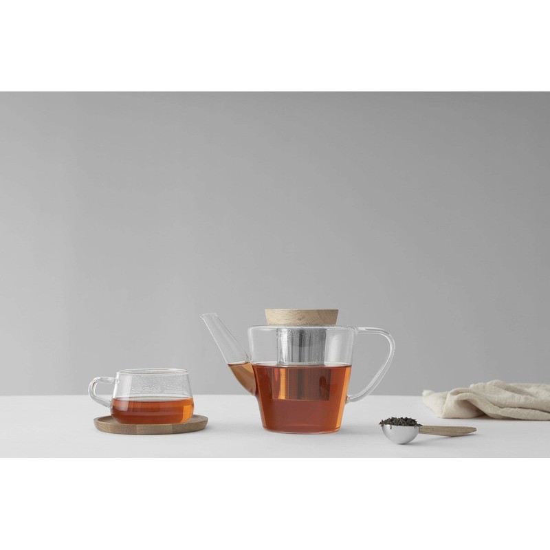 Viva Infusion Borosilicate Glass Tea Pot for Stovetop with Loose