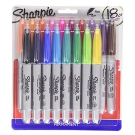 Sharpie Fine Marker Pens - Assorted Colour (Pack of 18)