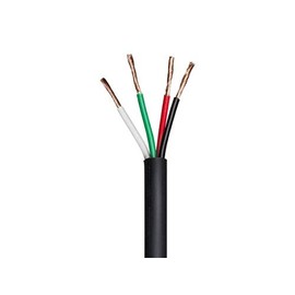 Monoprice Speaker Wire/Cable - 100 Feet - 18 AWG 4 Conductor CMP-Rated | UL Plenum Rated, 100 Percent Pure Bare Copper with Color Coded Conductors - Nimbus Series
