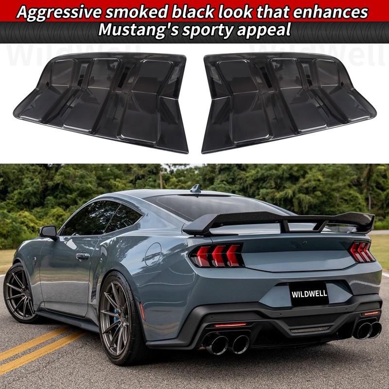 WildWell Tail Light Covers for 2024-2025 Ford Mustang Rear Light
