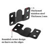 4 Pairs Interlocking Flush Mount Bracket Picture Hanging Hooks Stainless