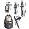 LOYELEY 1.5-13mm Drill Chuck Hex Shank + SDS + 1/2"