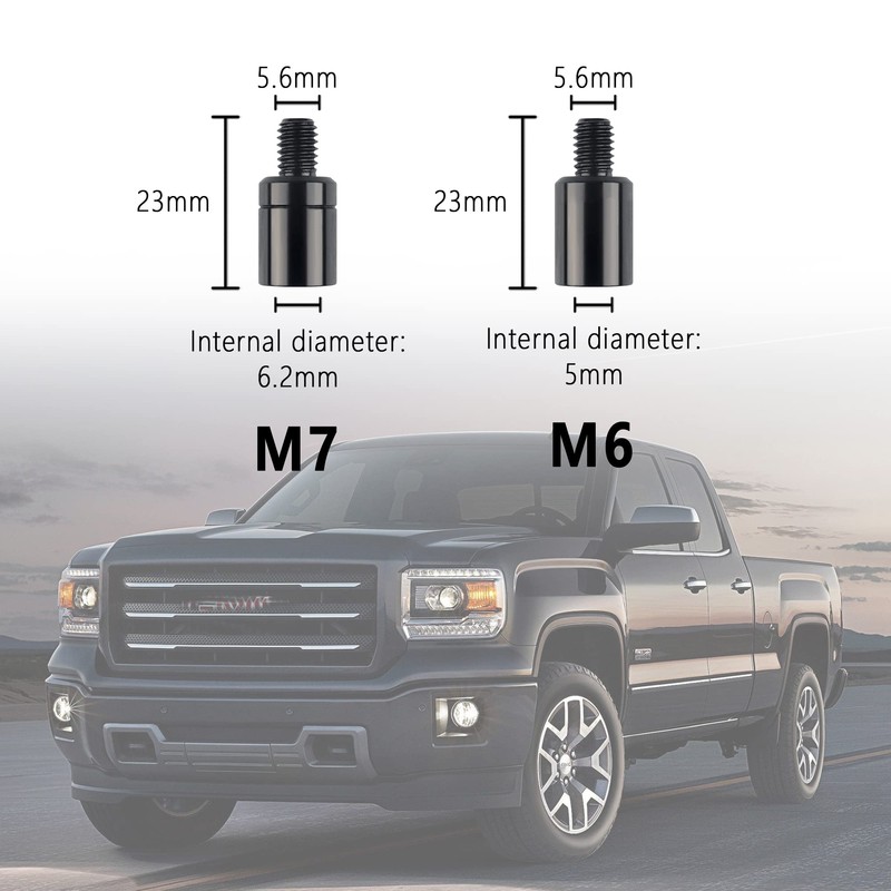 Junecarp 13 PCS Truck Antenna Adapter Accessories for Truck/Car Kit,11