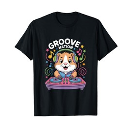 Groove Nation Dj Hamster Music Beat Fun T-Shirt
