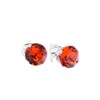 pewterhooter Women’s Sterling silver stud earrings made with sparkling Hyacinth