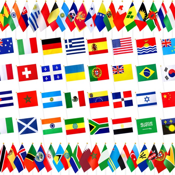 LZXING 226 Countries International Flags of the World Small Mini
