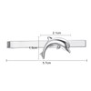 Asienice Men's Tie Clip Dolphin Silver Narrow Stainless Steel Men's