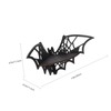 Zerodeko Crystal Shelf Display: Bat Shaped Corner Shelves Wooden Wall
