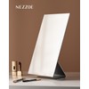 NEZZOE Rectangular Makeup Mirror, 12 Inch Metal Desk Mirror, Table