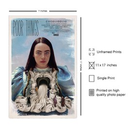 Theissen Poor Things Film Poster - Matte Wall Poster Frameless Gift 28 cm x 43 cm