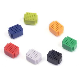 Cylewet 25 Tie Points Mini Solderless Bread Board PCB Circuit Board for Arduino 2 x 1.5cm (Pack of 7) CYT1029