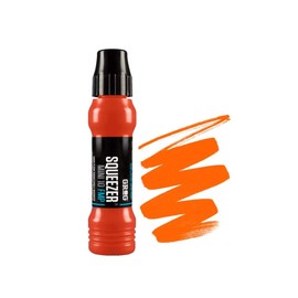 Grog 10 Mini Squeezer - 10mm Refillable Paint Marker Pen - Supplied By Graff-City (Neon Orange - FMP-14)