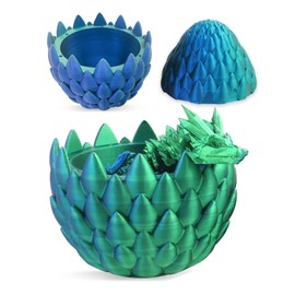 shajiahao 3D Printed Dragon in Egg, Dragon Egg Set, 30 cm Dragon Egg with Dragon, Moving Dragon for Home Desk Decoration, Child Gifts Toy
