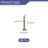 QUARKZMAN Pack of 250 Brass Nails 1.2 mm x 12