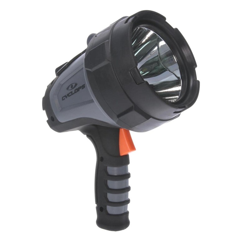 Cyclops 900 Lumens 10-Watt LED Rechargeable Handheld Spotlight with AC/DC