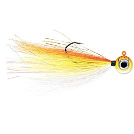 VMC Moon Tail Jig 3/8 Orange Fire UV - Fishing Jig - 1 Piece