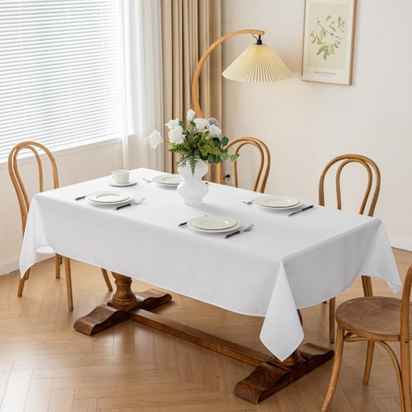 LSYMJ Rectangle Stain and Wrinkle Resistant Washable Polyester Table Cloth,