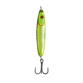 FLADEN Holo Twist Spoon Pirk Set, 6 Pieces, Holographic Fishing Lures with Triplets, Multicoloured, Pirk Lead-Free 7 g - 40 g, Gamer, Blinker, Coastal Blinker (Green-Silver, 7 g)