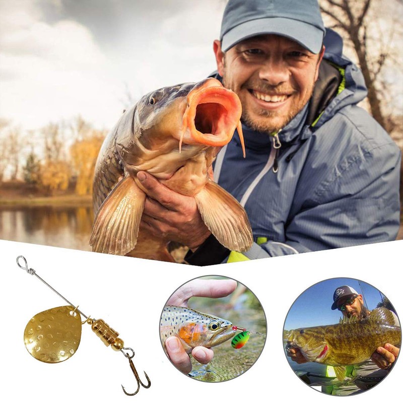 141pcs Fishing Spinners and Spinnerbait Rigs DIY Acceessories Spoon Blade