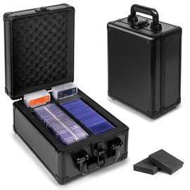 LAYAONE Graded Card Storage Box - Top Loader Trading Card Case for PSA BGS Graded Cards, Sports Slab Hard Card Case Holder for Baseball Cards/Game Cards/Top Loaders/One Touch