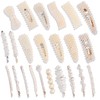 Fashion Hair Clips Set 24 PCS Pearls Hair Clips Acrylic
