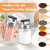 Aelga Salt and Pepper Shakers Set - 5 OZ Glass