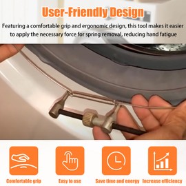 Washing Machine Spring Expansion Tool for Whirlpool Front Load Washer Boot Gasket Removal - 2 Pcs