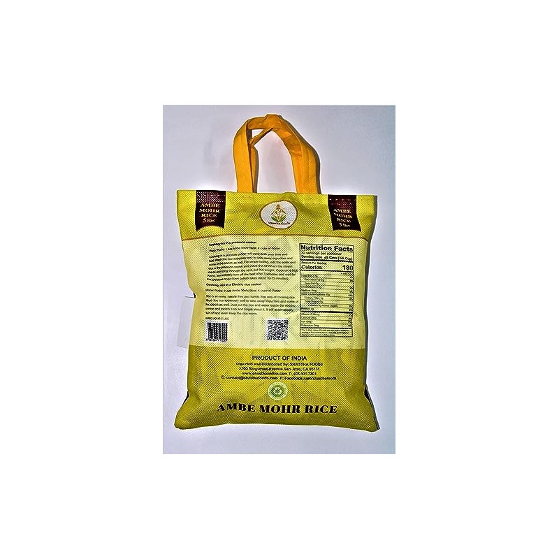Shastha Ambe Mohr Rice 5 lbs (Pack of 1)