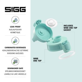 SIGG WMB ONE Top Anthracite Closure (One Size), Replacement Spare Part for SIGG Drinking Bottle, Glacier