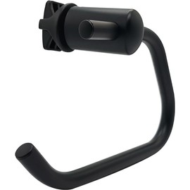 Handy Pap Towel Holder - Toilet Roll Holder Attaches Directly to Radiator (Matte Black)