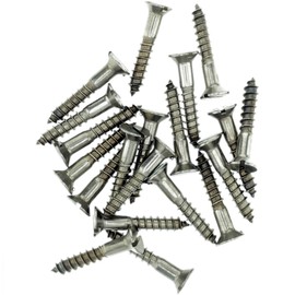 No.12 x 1.98 (5.5mm x 50mm) Slot Countersunk Wood Screw - Stainless Steel (A2) (Pack of 20)