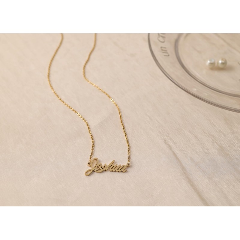 HUAN XUN Carmen Necklaces Gold Name Necklace for Women Charm