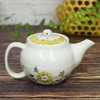 Teapot, Stylish Tableware, Kutani Pot, Flower Arabesque Pattern, Ceramic, Brand,