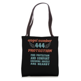 Angel Number 444 Protection Numerology Personal Number 444 Tote Bag
