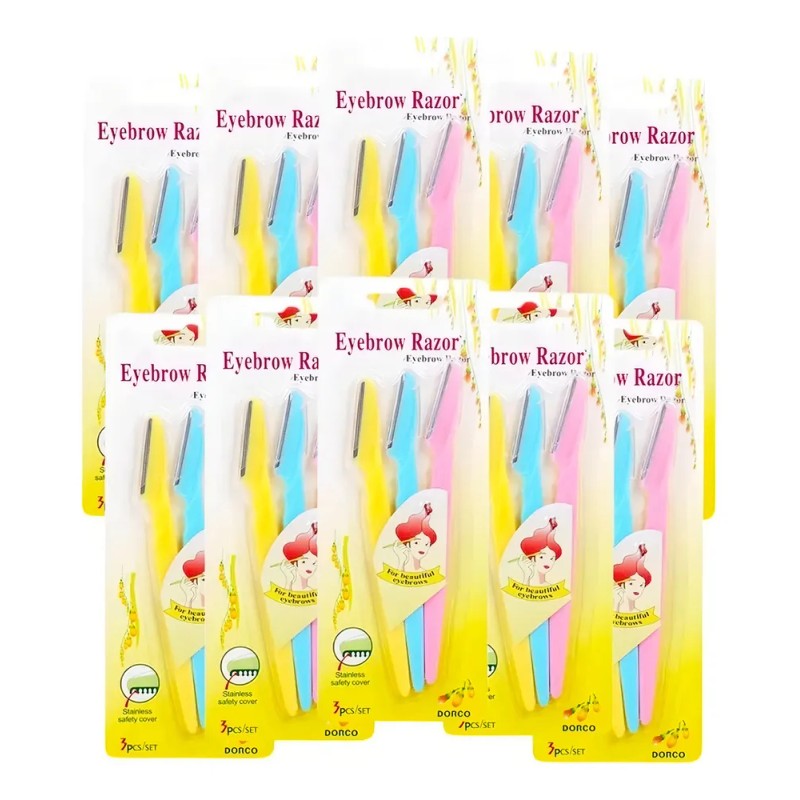 Juego De 30 Perfiladores De Cejas Con Peine Protector Eyebrow