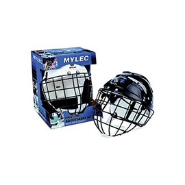Mylec Sr. Helmet with Wire Face Guard, White , Large
