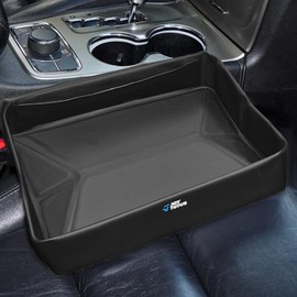 JOYTUTUS Car Storage Case, Car Storage Box, Small Storage, Slot-In Type, Passenger Side Mount, Compatible with Rear Seats with Gaps, Durable PVC Exterior, Built-in PP Plate, Ideal for Organizing Small