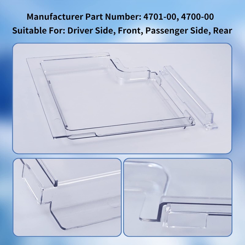 4701-00 RV Screen Door Slide Panel Replacement Clear Plexiglass, 4700-00