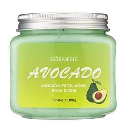 Avocado Exfoliating Body Scrub, Body, Face, Hand, Foot Scrub For Dead Skin Remover, Deep Cleanse & Nourishing, Gentle Body Exfoliation Skincare