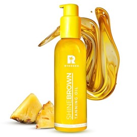 BYROKKO Shine Brown Tropical Tanning Accelerator Oil (145ml) Tanning Oil Effective in Solarium and Outdoors, Super Active Oil for Maximum Tan